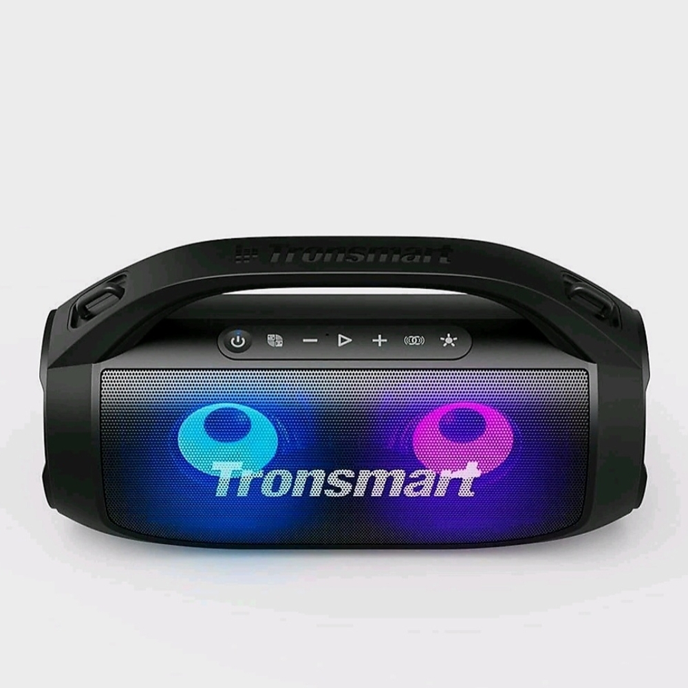 Black Bluetooth Speaker with LED Lights